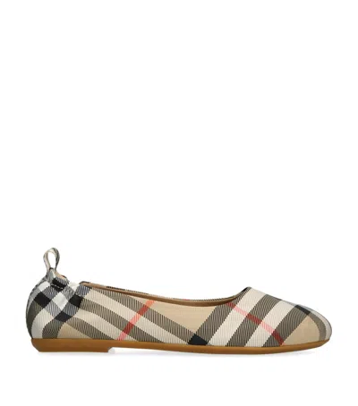 BURBERRY CHECK BALLET FLATS