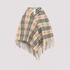Burberry Check Bandana Scarf In Burgundy
