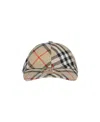 Burberry Ekd Checkered Baseball Cap In Neutral