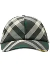 Burberry Check-pattern Cotton Cap