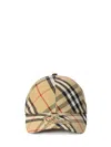 Burberry Vintage Check Baseball Cap In Beige