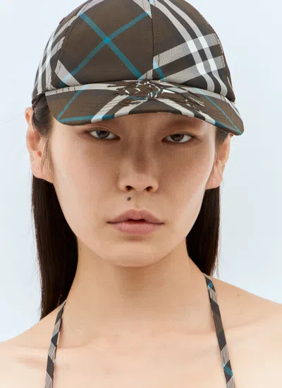 BURBERRY CHECK BASEBALL CAP