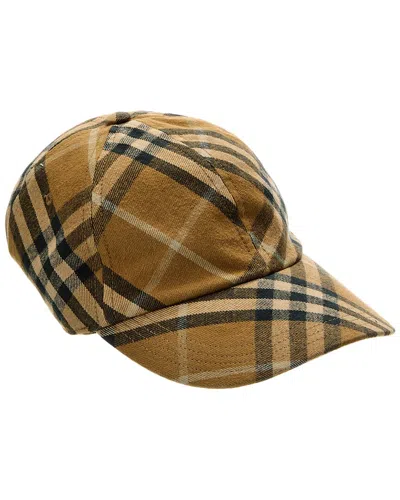 Burberry Vintage Check-print Cotton Baseball Cap In Green