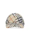 BURBERRY CHECK BASEBALL CAP