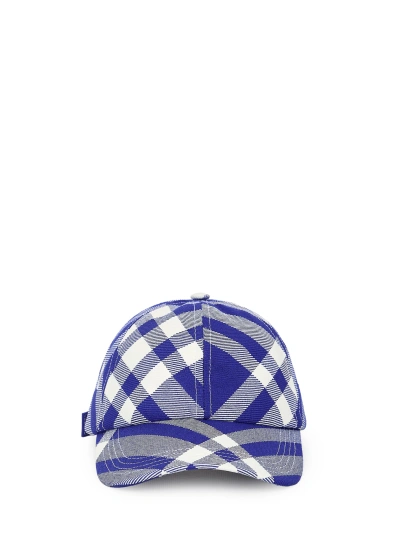 Burberry Baseball Hat In Blue
