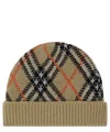 Burberry Check Cashmere-blend Beanie In Beige