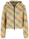 Burberry Beige Printed Reversable Jacket In Cream