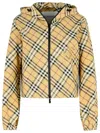 Burberry Beige Printed Reversable Jacket In Neutrals