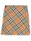Burberry Women Embroidered Twill Mini Skirt In Cream