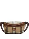 Burberry Check Pattern Belt Bag Adjustable Strap In Brown