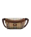 Burberry Check Pattern Belt Bag Adjustable Strap In Brown