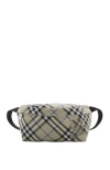 Burberry Check Belt Bag In Lichen