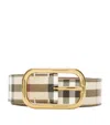 Burberry Check Belt In Sand