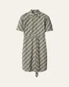 Burberry Woman Beige Dresses In Husk Ip Check