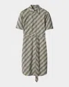 Burberry Woman Beige Dresses In Husk Ip Check