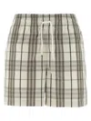 Burberry Embroidered Poplin Shorts In Pattern