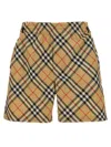 BURBERRY CHECK BERMUDA SHORTS BERMUDA, SHORT BEIGE