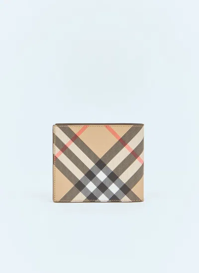 BURBERRY CHECK BI-FOLD WALLET