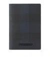 Burberry Check Bifold Card Holder In Navy