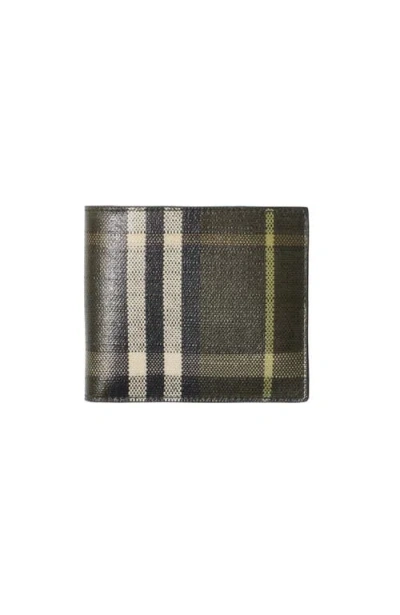 Burberry Check Bifold Wallet In Multi