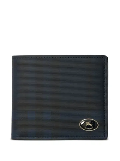 Burberry Check Bifold Wallet In ["blue"]
