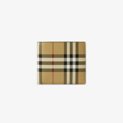 Burberry Check Bifold Wallet In Multi