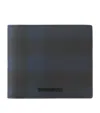 Burberry Check Coated Canvas Bifold Wallet In Navy