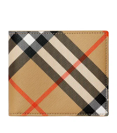 Burberry Check Wallet Wallets And Card Holders Beige In Neutral