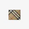 Burberry Vintage Check-pattern Bi-fold Wallet In Sand