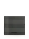 Burberry Check Bifold Wallet Wallets Black In Black