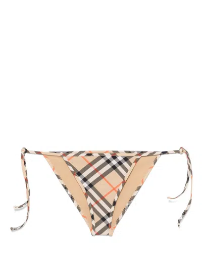 BURBERRY CHECK BIKINI BOTTOMS