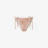 Burberry String Bikini Bottom In Teacup