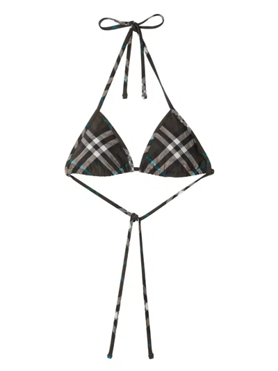 BURBERRY CHECK BIKINI TOP