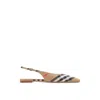 Burberry Check Birdie Slingback Ballerina Flats Women In Multi