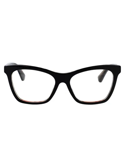 Burberry Check Black Acetate Optical Glasses