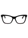 Burberry Check Black Acetate Optical Glasses In Black