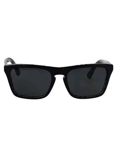 Burberry Check Black Acetate Sunglasses