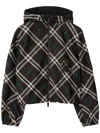 Burberry Reversible Checked Jacket In Green