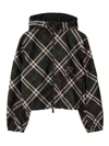 Burberry Reversible Checked Jacket In Green