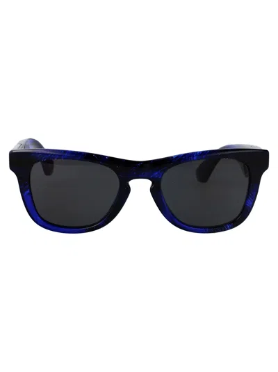 Burberry Check Blue Acetate Sunglasses