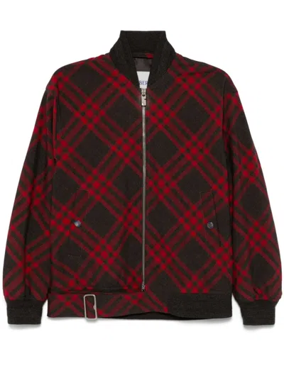 BURBERRY CHECK BOMBER JACKET