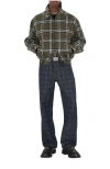 Burberry Check Bonded Wool Harrington Jacket In Multi