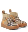 Burberry Check Boots In Multicoloured