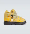 Burberry Printed Polyester Pillow Check Ankle Boots In Multicoloured