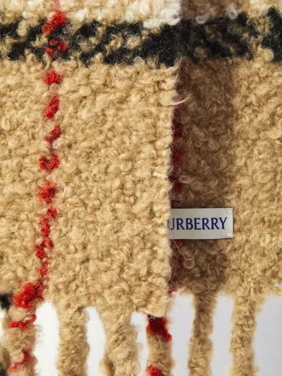 Burberry Check Bouclé Scarf In Multi