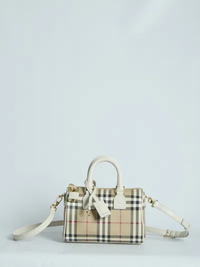 Burberry Check Bowling Bag Mini In Multi