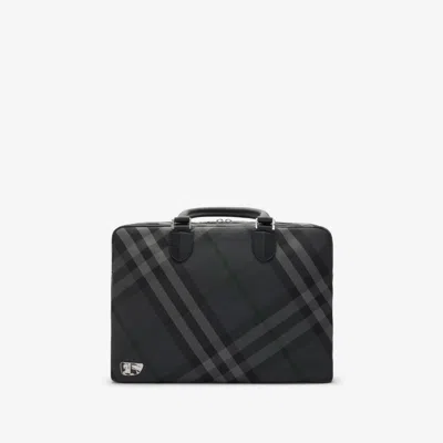 Burberry Check Briefcase In Multicolour