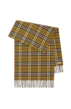 Burberry Check British Wool Scarf In Green