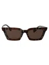 Burberry Check Brown Acetate Sunglasses In Brown