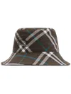 Burberry Ekd Check-print Bucket Hat In Black